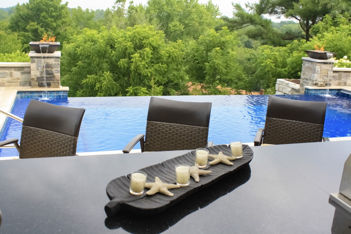 Outdoor pool and retreat