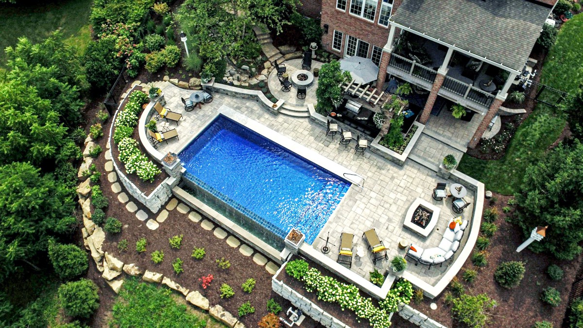 Outdoor Kitchen, Pool, and Retreat