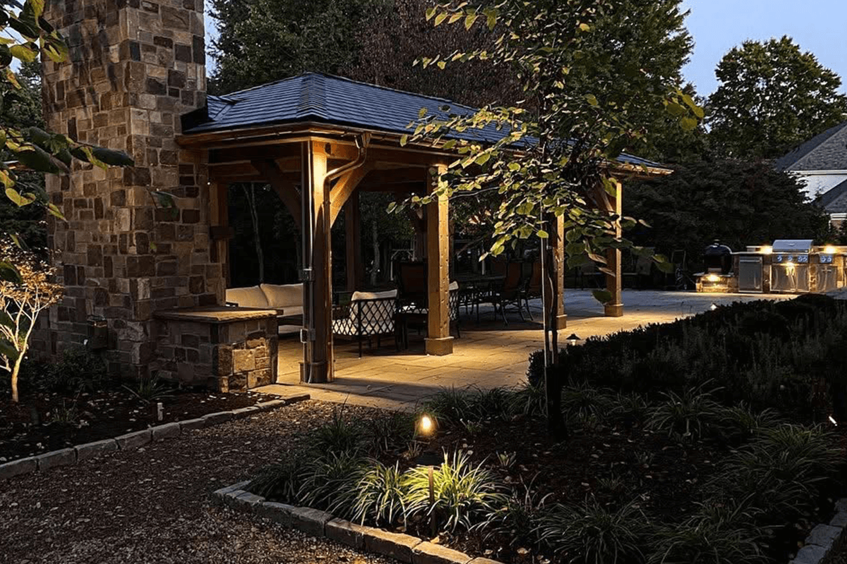 rustic-retreat at sunset