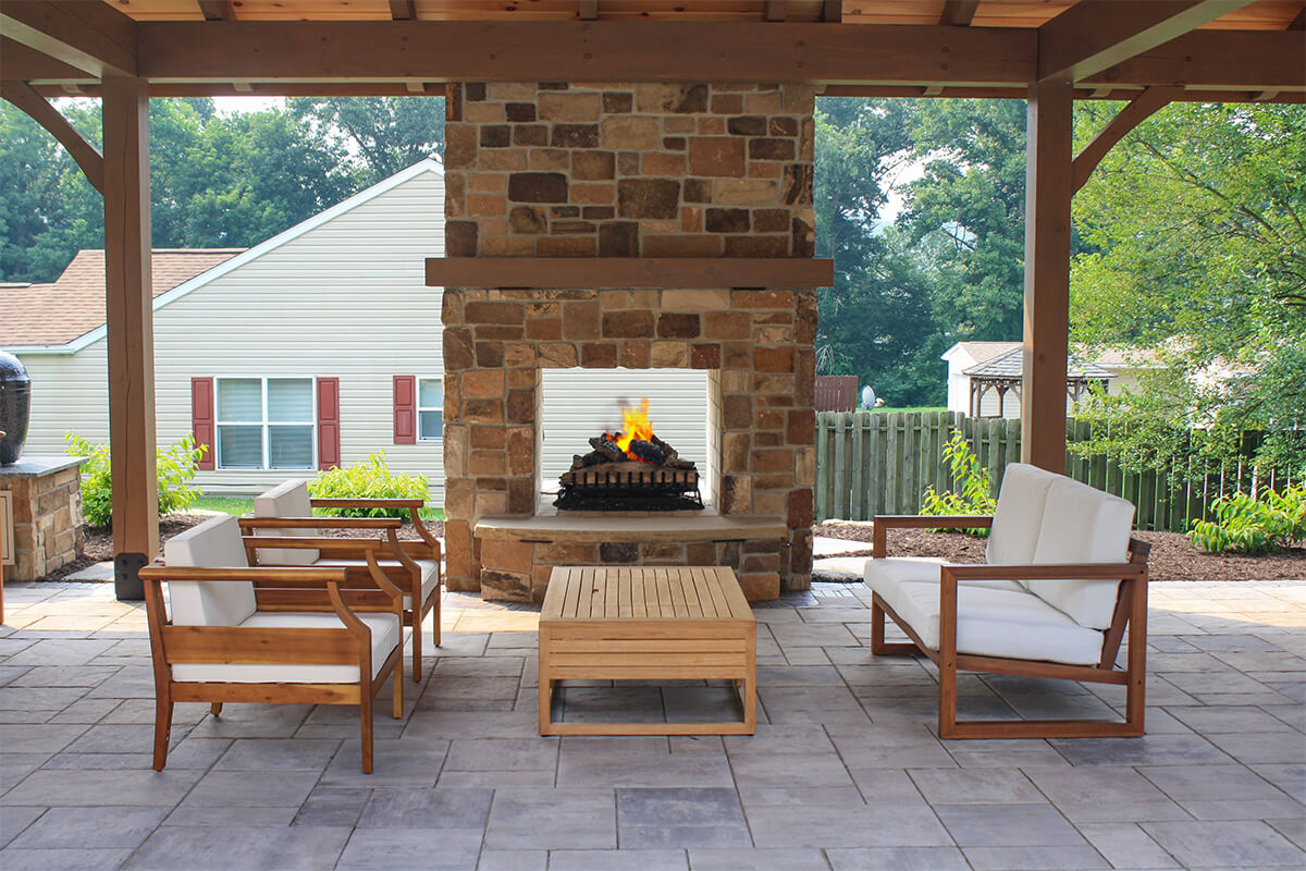 outdoor living space